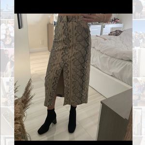 ZARA Snake Skin Skirt